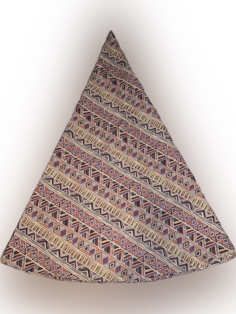 💥 Vintage New Geometric Tribal Print Round Table Cloth Multicolor 72” Diameter